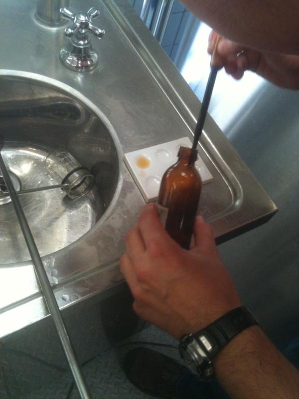 #magnitudoblonde #beer #birraartigianale test delle iodo ok!si passa alla filtrazione della miscela