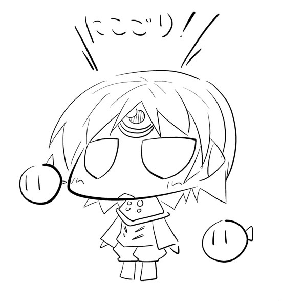 らくがき2分。 