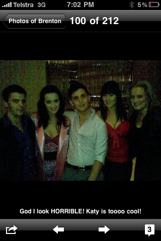 watbrenton's tweet photo. @katyperry first Melb show thanks to Bradford and Rick. I am pretty sure @RubyRose1 you were with Rove at this show? http://t.co/Mw31hWYl
