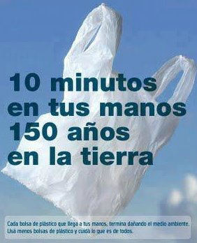 EcoInventos's tweet photo. Cada bolsa de plástico que usas, termina dañando el planeta. No uses bolsas de plástico y cuida lo que es de todos. http://t.co/XOd1Vsbe