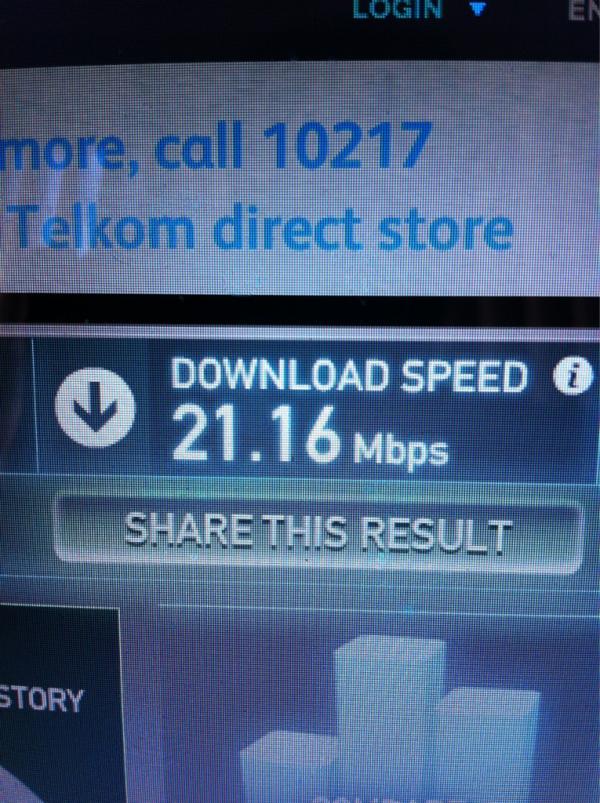 ChrisHorter's tweet photo. Internet speed not too bad today http://t.co/qBa7Co6Y
