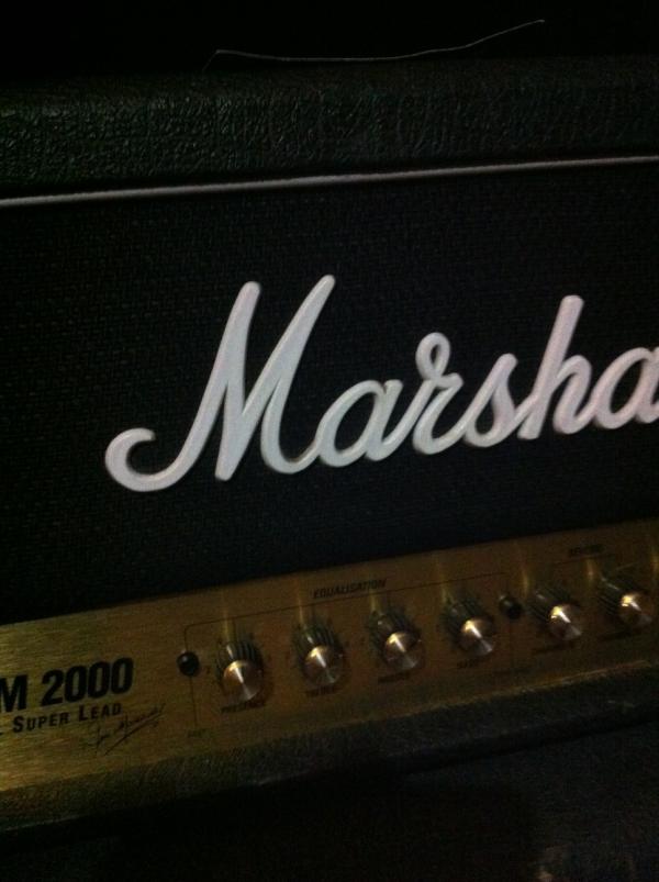 At the rehearsal factory with @Hazlnuts. Mesa Dual Rec vs JCM 2000 and the Marshall takes this round in the #tonewars