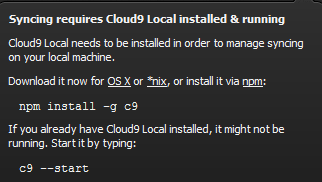 _mheinrich's tweet image. Just wanted to try the real-time collaboration feature of #Cloud9IDE. The web app asks for a local installation? #fail