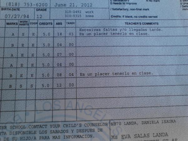 Duhnayluh's tweet image. As and Bs #boss #finalreportcard