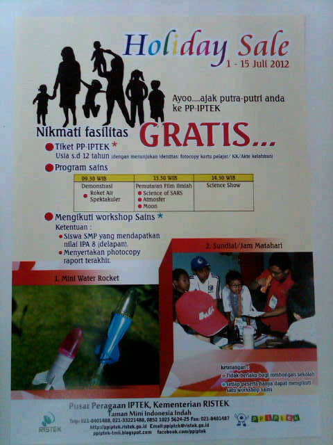 mbakanggun's tweet image. Bisa jd alternatif kencan cerdas dan hemat. RT @arnellism: Dear students, PPIPTEK Taman Mini gratis nih! #TipsLiburan