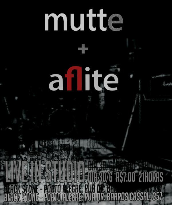 mutterock's tweet photo. MUTTE + AFLITE , Nesse sábado! No @BlackStone357 http://t.co/fLRBs45U