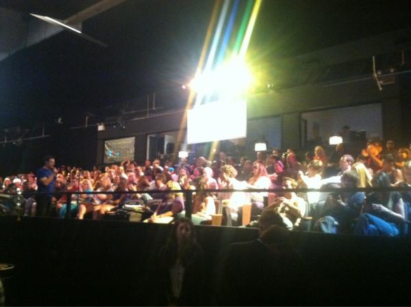DannyTeeson's tweet photo. This audience are LOVING IT!!! @The_Exes @dbascher @donald_faison  @kjothesmartass http://t.co/7ACNRLll