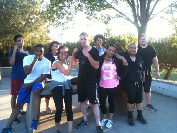 ABrenesBoxing's tweet photo. Another day, another workout at Pan Pacific Park, yeah is hard but somebody is got to do it @delabbc @Betzy613 http://t.co/mLCVccw3