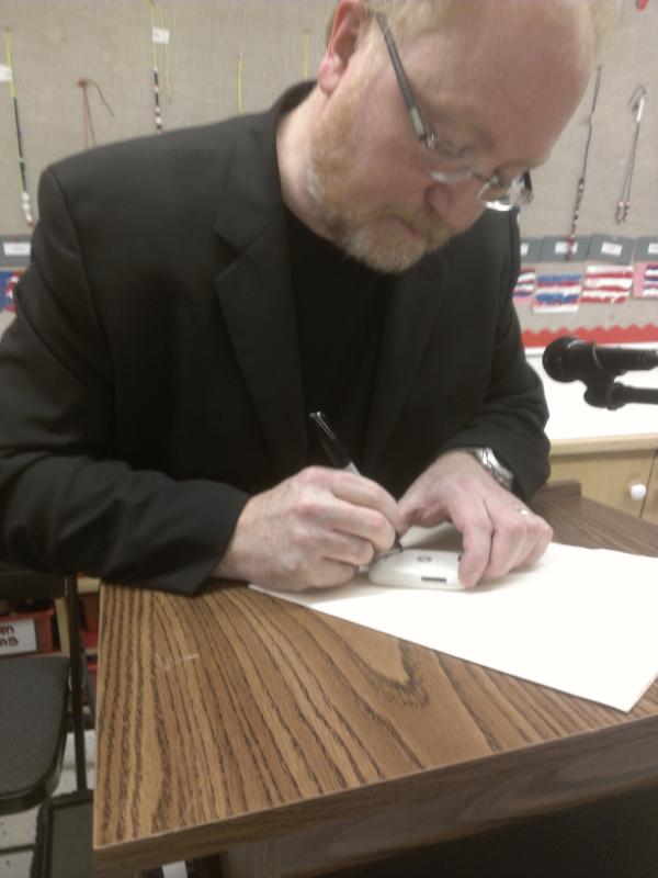 JerseyJesus's tweet image. Excellent time at @NYCwebOSdev meetup, always enjoy @philmckinney speaking engagements, he signed my HP Veer!