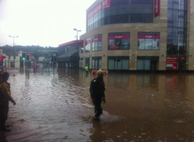 spin1038's tweet photo. Flooding in the Douglas Village of Cork City this morning via journal_ie #fliuchsake http://t.co/bf5kJYC8