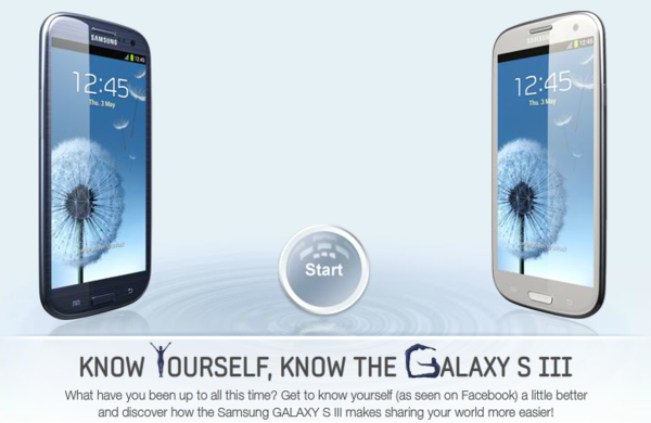 SamsungMobile's tweet photo. Get better acquainted with your Facebook self &amp; the ways #GALAXYSIII makes sharing easier! http://t.co/W2K56Vda http://t.co/LPnqIYap