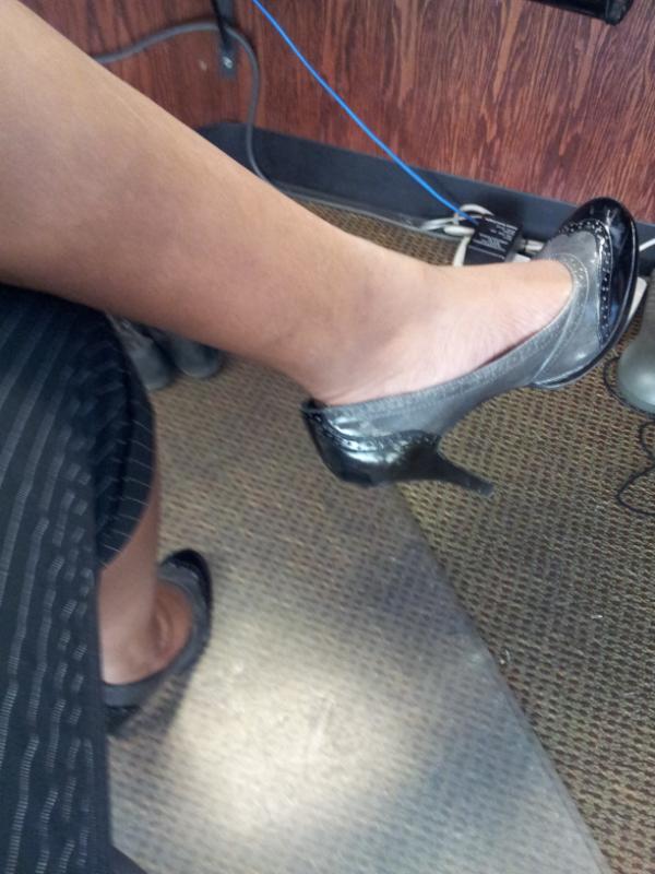 cocoenvy's tweet image. When I sit in as receptionist I get to wear heels that wont get ruined lol #dealershipissues