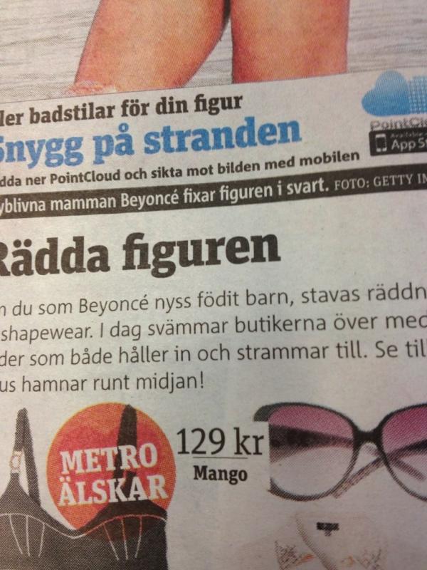 juliarandau's tweet image. @Carolin_Jansson Jag hittade förresten nåt kul i Metro! Är det journalisterna som skriver kommentarerna tro? ;) #födit