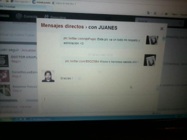 Myn_Juanes's tweet image. estoy muy feliz xq @juanes respondio mi    5to DM mil gracias #JEAV