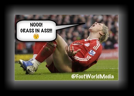 FootWorldMedia's tweet photo. "Grass in ass.." Torres

#share #football #FootWorldMedia #soccer #spain http://t.co/3ipymSSW
