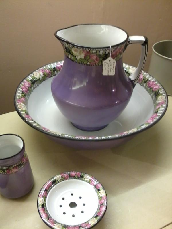 Gorgeous Jug, Bowl and Cup. Will enhance any bedroom or bathroom.