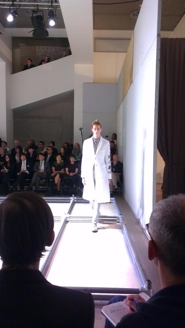 BritishGQ's tweet photo. That health and safety minefield at Comme - JM #modelsunion #PFW http://t.co/bPDAUp9S
