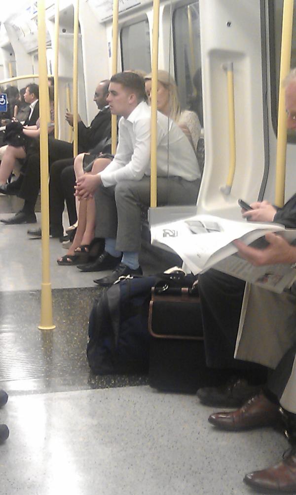 stevecapper's tweet photo. Has he really got blue rugby socks on with a girlfriend massaging his back? http://t.co/Yid3M9sg