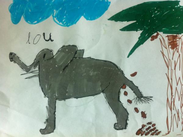 EdwinWiek's tweet photo. One more picture of the Dutch elephant helping kids Wiesje and Lou @jansencoNL who raised funds to help our elephants! http://t.co/AWcdzDZ4
