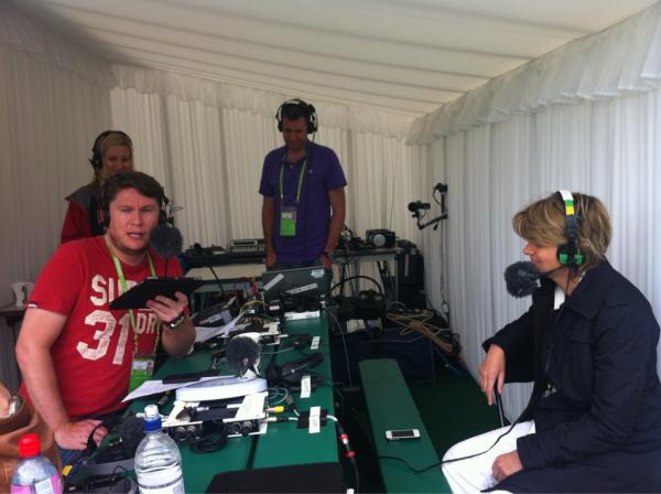 bbc5live's tweet photo. Former British No.1 Sam Smith on @bbc5live with @PhilWilliams live from #Wimbledon #showergel and #playeressence http://t.co/YLNjkL6e
