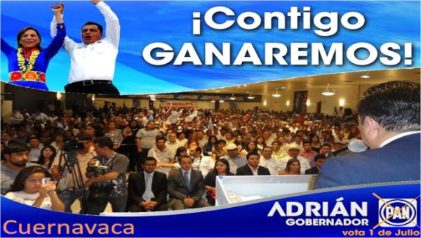 joaco_landa's tweet photo. Gracias Cuernavaca ¡Contigo Ganaremos! Adrián Rivera Gobernador #Morelos #PAN http://t.co/3ArmxgCf