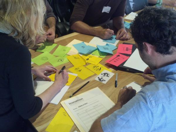 SFMOCI's tweet photo. Coming up with a "hackathon" icon @nounproject @iconathon @codeforamerica http://t.co/pUBs6irz