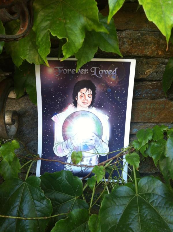 MJDotsUnite's tweet photo. A picture left at Neverland speaks truth. http://t.co/tg5yIn7j