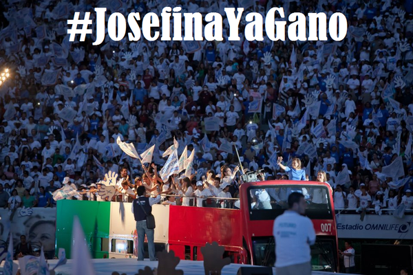FandeJosefinaDF's tweet photo. Hoy millones de ciudadanos ganamos con @JosefinaVM x un México Posible #JosefinaYaGano gracias a ti ciudadano http://t.co/CZs2KBsA