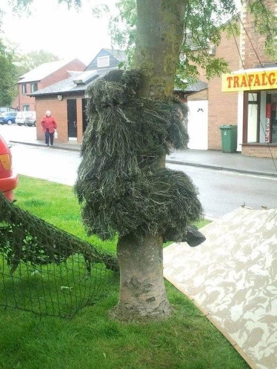 ExeterRMC's tweet image. The cadets 'art' of disguise...