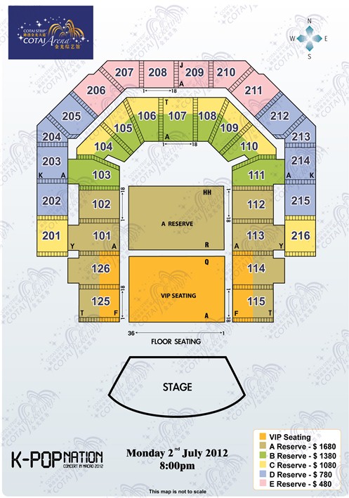 Cotai Arena Seating Chart