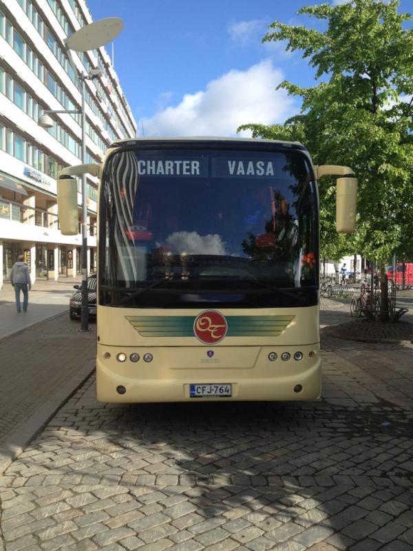 ltfcontour's tweet photo. All aboard the bus in Vaasa, ready for the long journey back to Helsinki http://t.co/DHp5jJu6