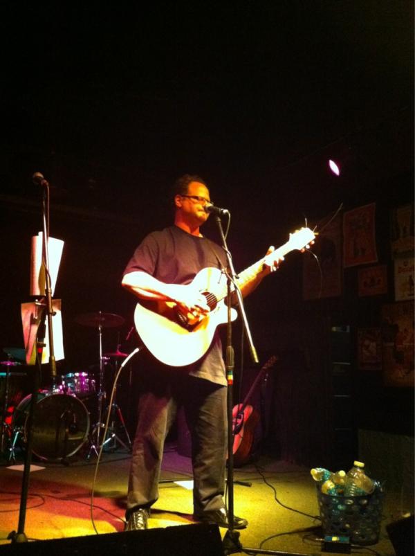 screamblue's tweet photo. Our first support act - Bob Weidman - playing an automatic superstar kind of set at the Nomad! http://t.co/ZyR4MJyk