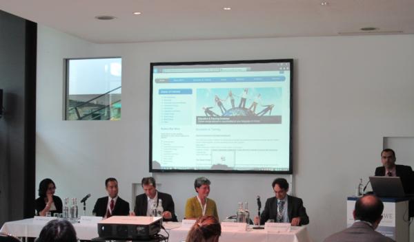 Jose Etcheverry,Tom Du,Vibha Singh discuss the IRELP @ the World Wind Energy Conference in Germany irelp.org
