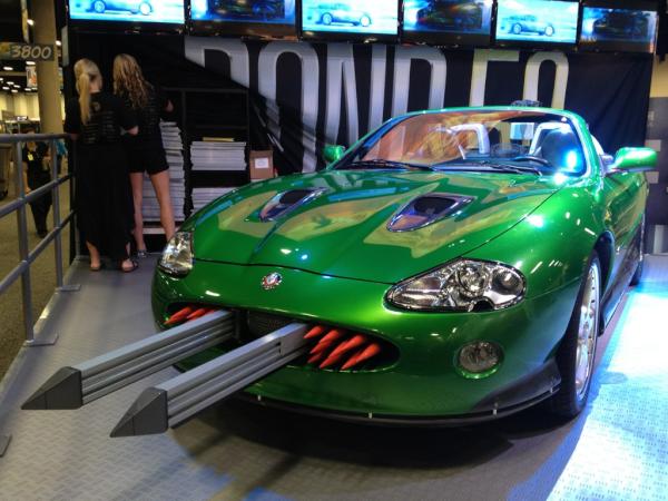 jaimedaez's tweet photo. James Bond vehicle from Die Another Day makes its appearance in Comicon http://t.co/GuPrGzUi