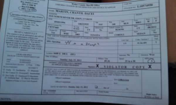 chantildacei11's tweet image. That's what I get for not going to church. Awesome, 1st ticket. #screwcops