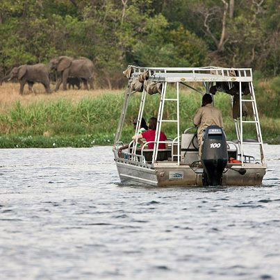 Our unique water safari on the #RiverNile at Paraa Lodge