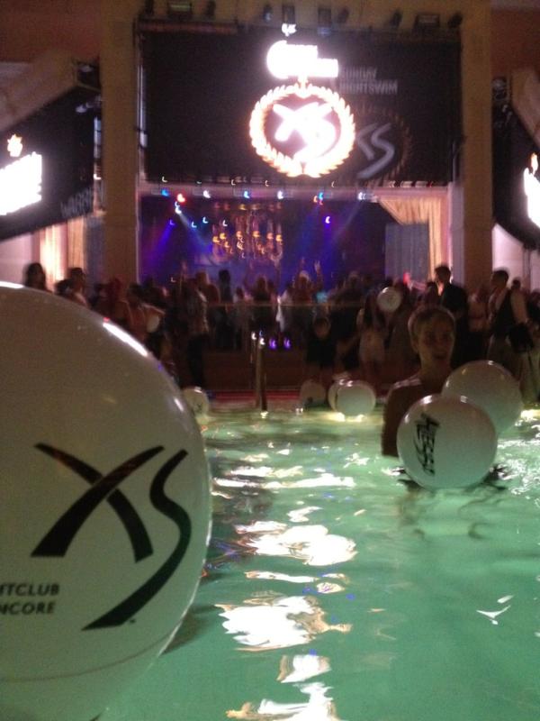 Tweetmonkey23's tweet image. @XSlasvegas Pool level view at XS - Nightswim