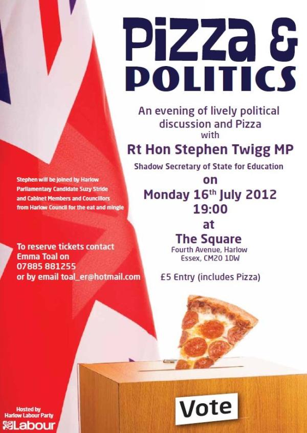 HarlowYoungLab's tweet photo. It's not too late to get your tickets for #PizzaAndPolitics tonight!! http://t.co/UY6xByCX