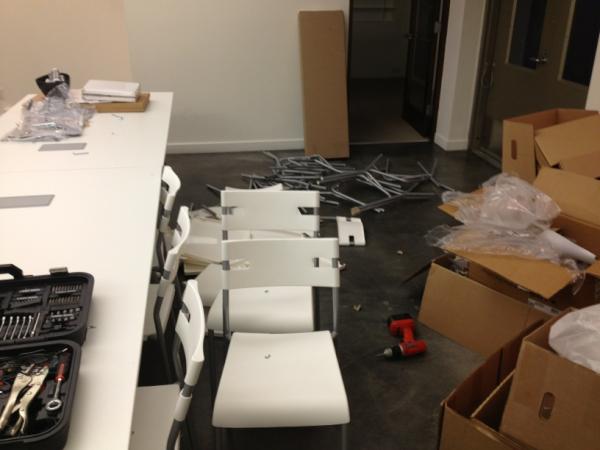 Who knew that being a startup ceo meant assembling Ikea furniture all day on the Fourth. #stillthebestjobever