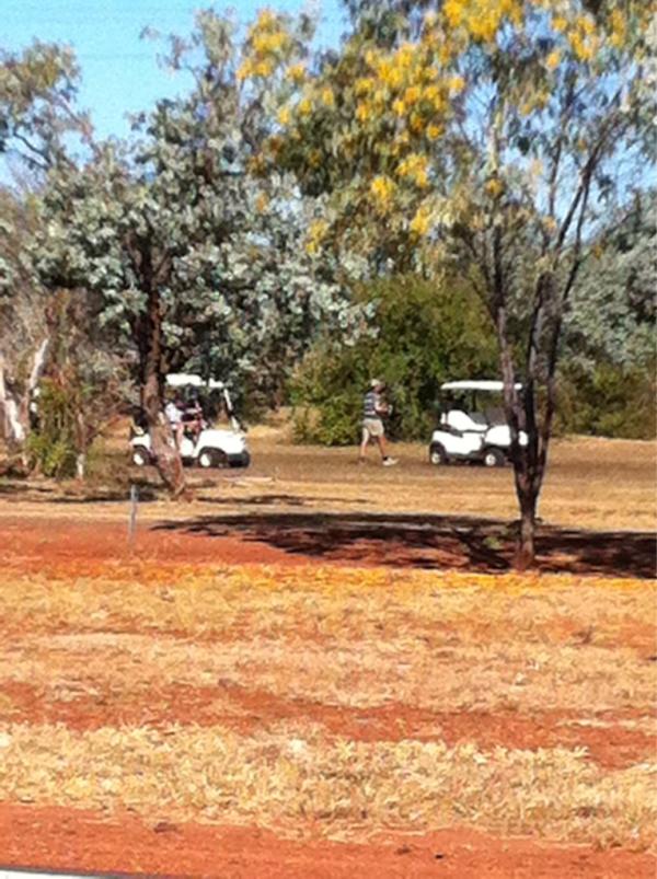 Daryl the shredder just having a hit of golf at the kunnas golf course #tiger woods #greattiming <a href="/corka5/">Casey York</a> <a href="/seanhayes90/">Sean Hayes</a>