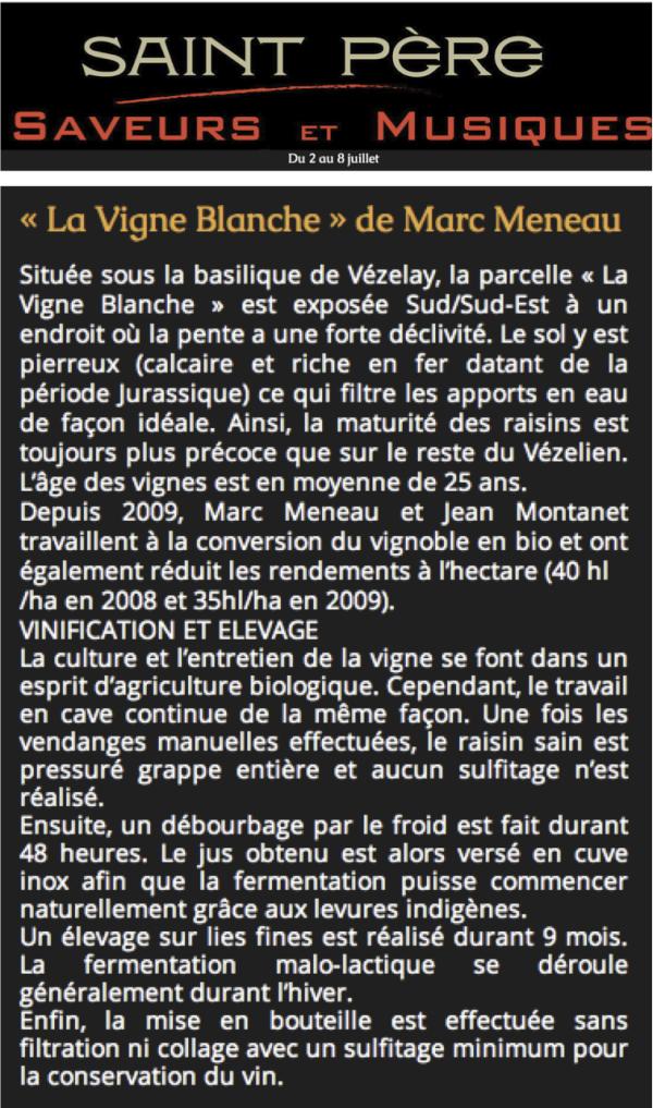 Vendredi 6 Juillet: à 19h30 - dégustation Domaine Marc Meneau à Eglise Notre Dame de St père -  festivalsaveursetmusiques.com/#!concerts/c15…