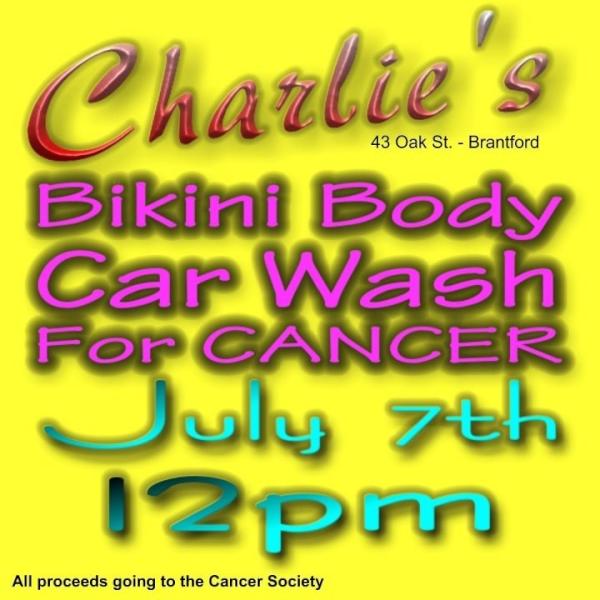 BrantfordShows's tweet photo. Saturday afternoon! #Charlies #Brantford #charity #Cancer #carwash http://t.co/mNkcQaJt