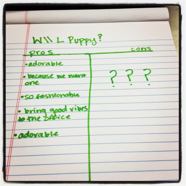 westwardleaning's tweet image. Selena Gomez and puppy have inspired a debate of the pros and cons of getting a W\\L office puppy...any thoughts?
