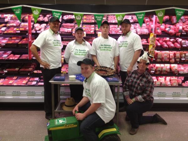 D_J_Rowe's tweet photo. @quinlan_wo the Northam Meat Team, revving it up! Area 1.3. http://t.co/cRWKRkfC