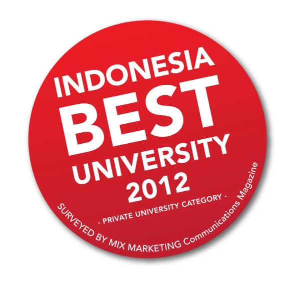 BINUS_UNIV's tweet image. Indonesia Best University 2012, Private University Category, Surveyed by MIX