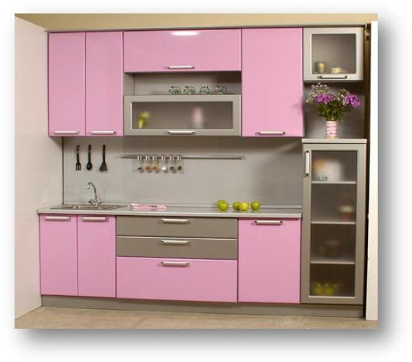 interiordesblog's tweet photo. A nice shade of pink for kitchen cabinets http://t.co/G41xvOfD