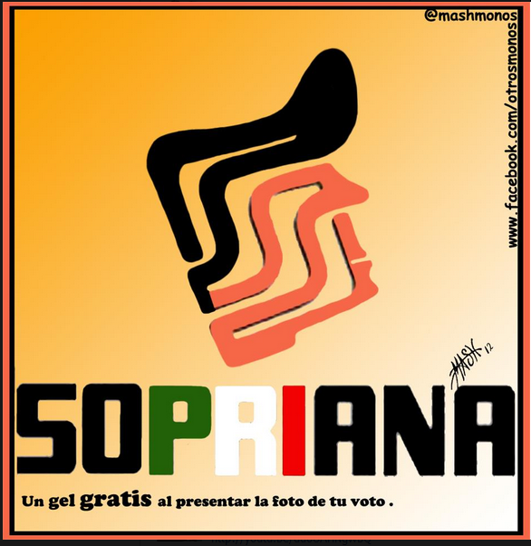 NetasMx's tweet photo. Soriana se deslinda del PRI y el PRI se deslinda de Soriana! Y yo digo > AY AJAAAA! Dice AMLO #CosasQueGritarEnElMetro http://t.co/xj3GtFnK