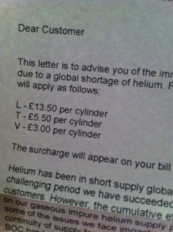 TheMeMeCo's tweet photo. Crikey!! RT @Eyetease: News just in: there is a "global shortage of helium"!Could this mean no more squeaky voices? http://t.co/YJchBiIw