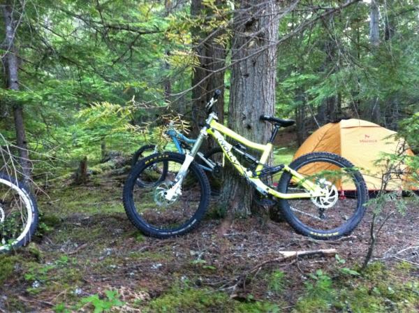 Stoked for a weekend of camping, and riding with friends.