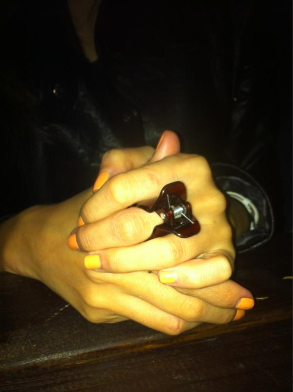 Eyes_Curious's tweet photo. Curious!  Wearing a hair clasp as a ring.  Could it be designed as a ring first? #lookwithcuriouseyes http://t.co/vwYS86fS